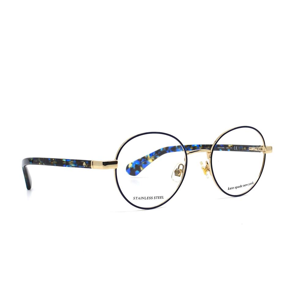 NEW KATE SPADE MARCIANN GOLD/BLUE AUTHENTIC EYEGLASSES FRAME - Picture 2 of 9